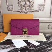 Copy Louis Vuitton Original Monogram Empreinte Metis Wallet 62459 purple GL00721