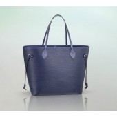 Fake 2013 louis vuitton epi leather bag neverfull mm m40885 blue GL03720