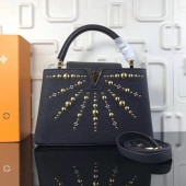 Fake Louis Vuitton CAPUCINES PM M48864 black GL03978