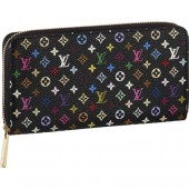 Fake Louis Vuitton M60244 Monogram Multicolore Zippy Wallet Grenade GL02910