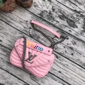 High Imitation LOUIS VUITTON NEW WAVE CHAIN BAG MM M51944 pink GL02087