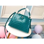 High Quality Imitation Louis vuitton original crocodile CAPUCINES PM N93163 green GL00606