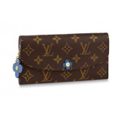 High Quality Louis Vuitton EMILIE WALLET M63895 Bleu Jean Blue GL03431