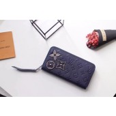 High Quality Replica louis vuitton original Monogram Empreinte Ariane zippy Wallet 62069 dark blue GL01979