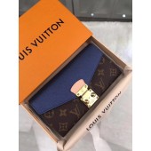 Hot Louis vuitton monogram canvas pallas wallet M62092 blue GL02810