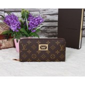 Imitation 2015 Louis Vuitton wallet new model 66570 brown GL02685