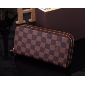 Imitation Louis Vuitton Damier Ebene Canvas Wallet M61723 Coffee GL03271