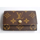 Imitation Louis Vuitton handbag monogram canvas wallet 6 key holder m62630 GL04537