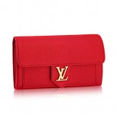 Imitation Louis Vuitton LockMe Wallet M61277 Rubis GL04439