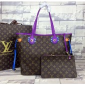 Imitation Louis Vuitton Monogram Canvas 41663 Purple GL01658