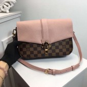 Imitation Louis Vuitton Original Damier Ebene Canvas WIGHT N44243 pink GL00136