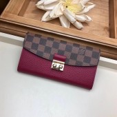 Louis Vuitton CROISETTE WALLET N60215 Lie De Vin GL03254