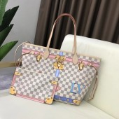 Louis Vuitton Damier Azur Canvas original neverfull mm B40156 GL02526