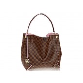 Louis Vuitton Damier Ebene Canvas Caissa Hobo N41556 GL02679