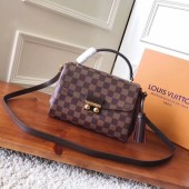 Louis Vuitton Damier Ebene Canvas Croisette Hand Carry Shoulder Handbag N53000 GL02779