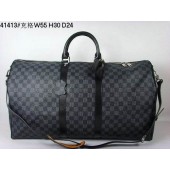 Louis Vuitton handbag damier graphite canvas keepall bandouliere n41413 GL04569