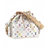 Louis Vuitton handbag Monogram Multicolore White Petit Noe M42229 GL01819