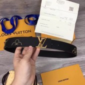 Louis Vuitton ICONIC 35MM BELT M0062V BLACK GL04202