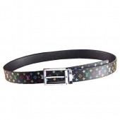 Louis Vuitton LV Initiales Monogram Multicolore Belt M9072R Black GL02803