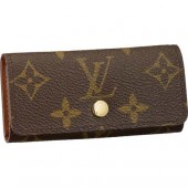 Louis Vuitton M62631 Monogram Canvas 4 Key Holder Khaki GL02304