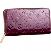 Louis Vuitton M91536 Monogram Vernis Zippy Wallet Rouge Fauviste GL02642