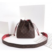 Louis Vuitton Monogram Canvas NOE POUCH M43445 red GL01845