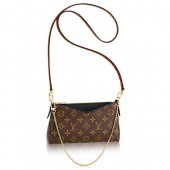 Louis Vuitton Monogram Canvas Pallas Clutch M41639 Noir GL00949