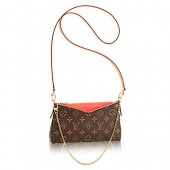 Louis Vuitton Monogram Canvas Pallas Clutch M41733 Poppy GL04173