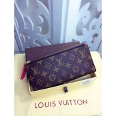 Louis Vuitton Monogram Canvas Wallet M61287 Rose GL00507