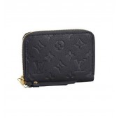 Louis Vuitton Monogram Empreinte Secret Compact Wallet M93430 black GL00983