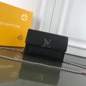 Louis Vuitton MYLOCKME BB CHAIN LOUISE M63471 black GL03038