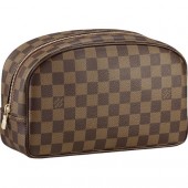 Louis Vuitton N47624 Damier Ebene Canvas Toiletry Bag 25 GL03167