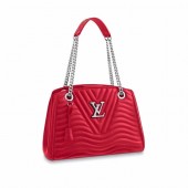 LOUIS VUITTON NEW WAVE CHAIN TOTE M51497 red GL04327