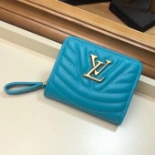 LOUIS VUITTON NEW WAVE COMPACT WALLET M63789 blue GL04064