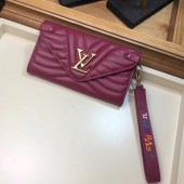 LOUIS VUITTON NEW WAVE LONG WALLET M63298 fuchsia GL04082