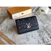 Louis Vuitton original CAPUCINES COMPACT WALLET M62564 black GL00333