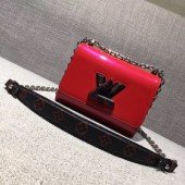 louis vuitton TWIST Original leather Shoulder Bag 50273 red GL00890