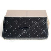 Louis Vuitton Wallet M93575 Monogram Vernis Zippy black GL04008