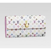 Replica Louis Vuitton handbag monogram multicolore white sarah wallet m93744 (litchi lining) GL04139