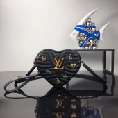 Replica Louis Vuitton HEART BAG NEW WAVE M52794 black GL01523