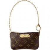 Replica Louis Vuitton M60095 Monogram Canvas Milla Clutch PM Khaki GL01612