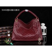 Replica Louis Vuitton Monogram Empreinte Artsy MM M93451 dark red GL00790