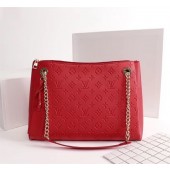 Replica Louis Vuitton Monogram Empreinte SURENE MM M43758 red GL04529