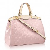 Replica Louis Vuitton Monogram Vernis Brea MM M90927 Rose Ballerine GL04180