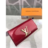 Replica Louis vuitton monogram vernis leather wallet M64550 wine GL04547