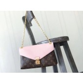 Replica Louis Vuitton Original Monogram Canvas Pallas Chain M41201 pink GL00216